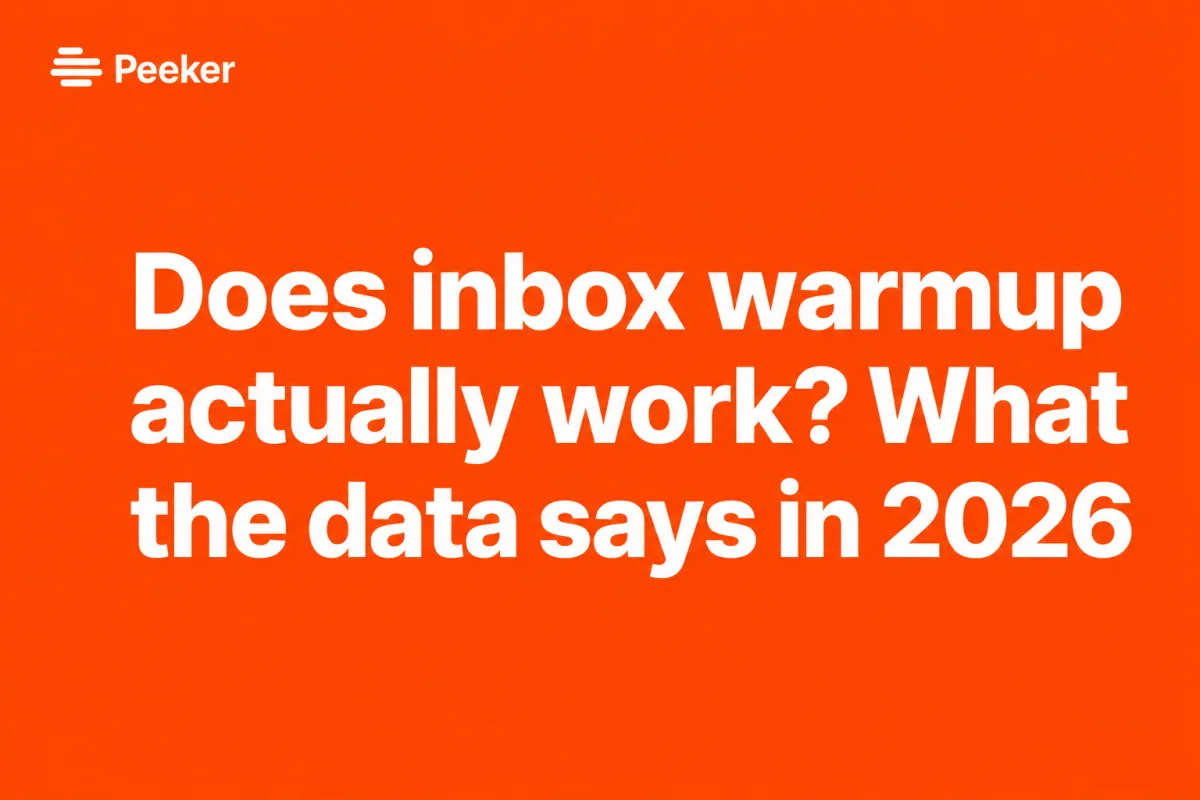 What is email warmup and why it matters for cold email